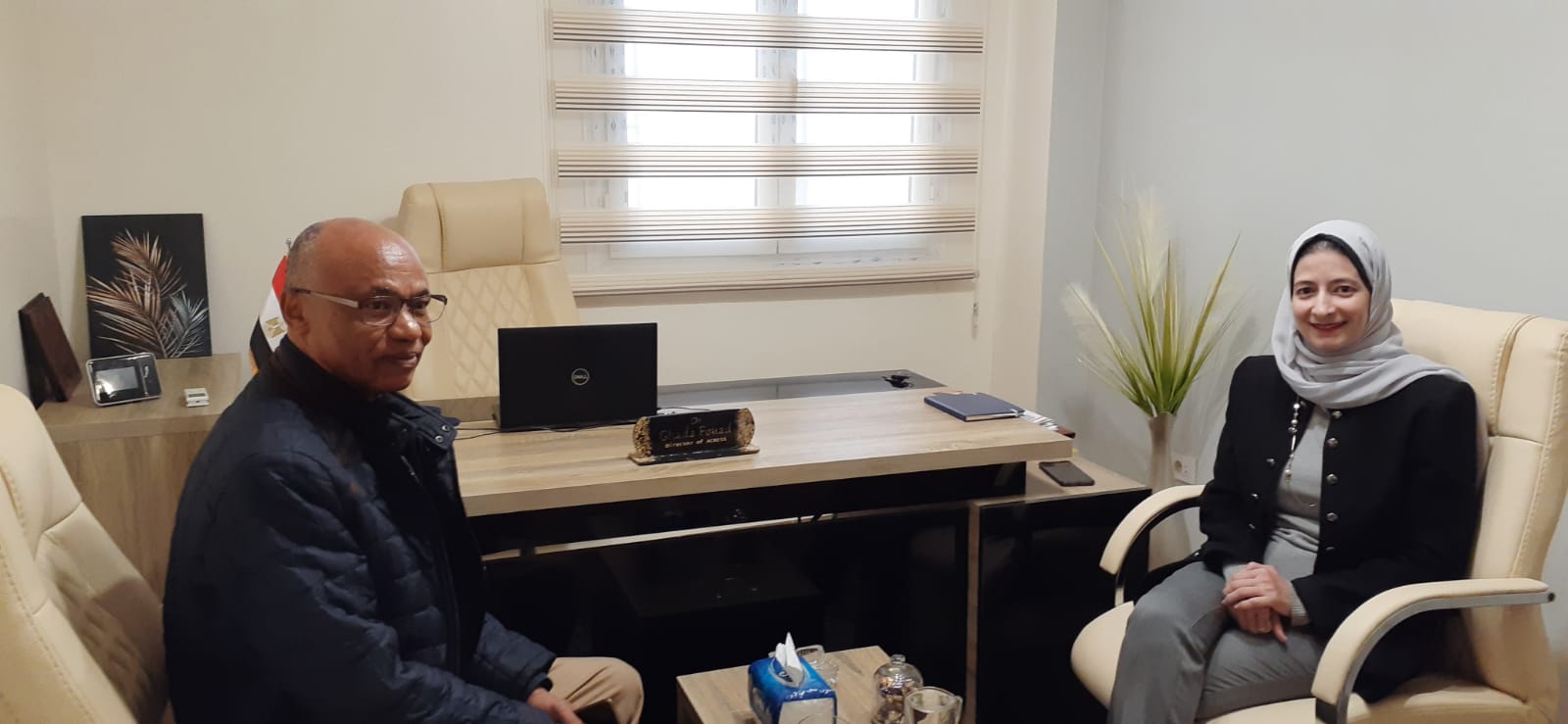 Le Centre ACRESS rencontre le directeur du Centre CEDPE du Tchad